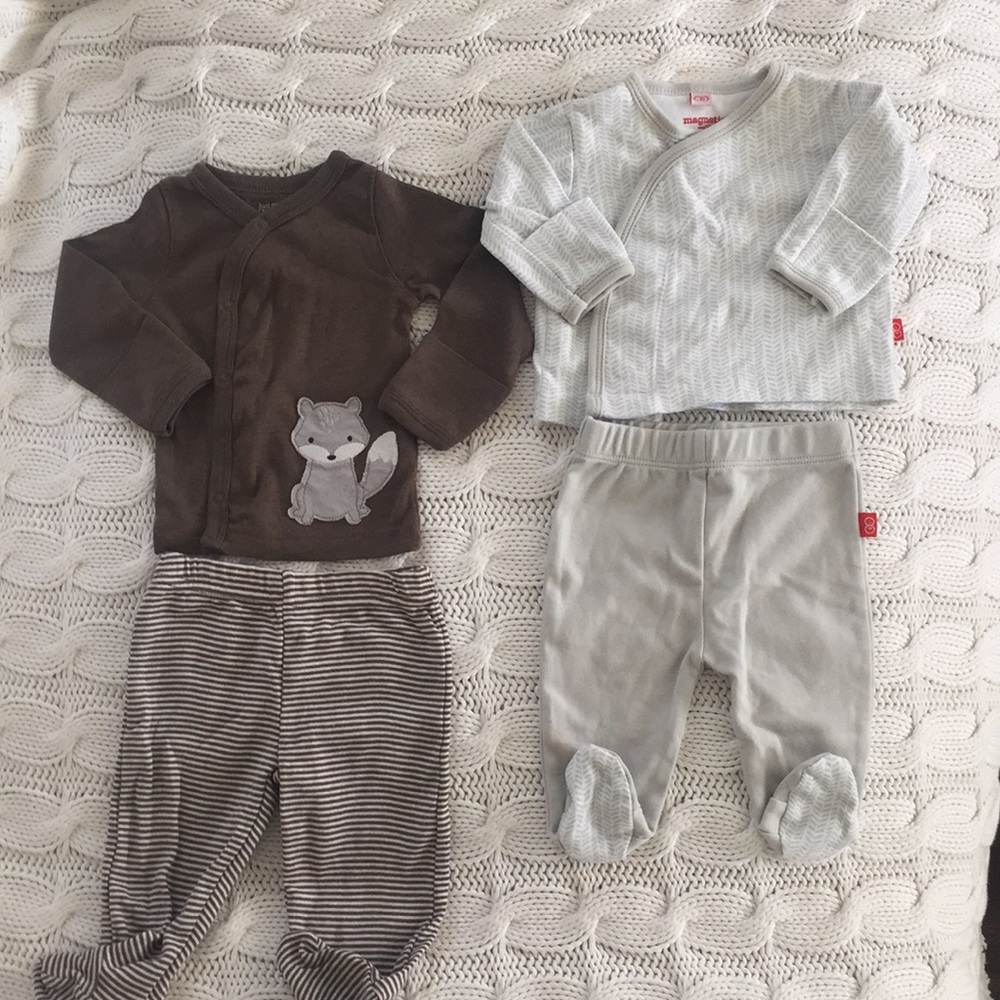 2 Baby tops and bottoms, Magnetic Me & Carter’s